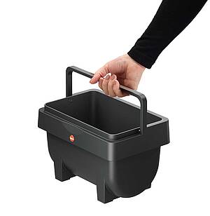 HAILO ÖkoMini S: Kompakter 4-Liter-Sammler mit abnehmbarem, geruchsdichtem Deckel und Tragegriff
