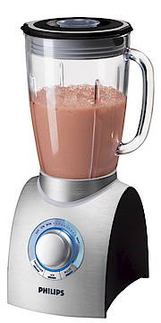 Geschwindigkeitsregler und Funktionstasten im Blue-Light-Design<br>(Fotos: Philips)