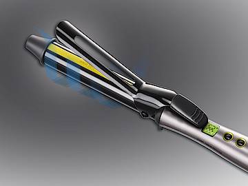 Der Curl Sensation Hair Styler HS 6430 verfügt über eine Memory-Funktion und speichert die zuletzt verwendete Temperatur