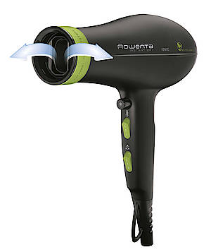 Der Rowenta Haartrockner Eco Intelligence arbeitet mit neuer Air Booster-Düsentechnik und verbraucht besonders wenig Energie