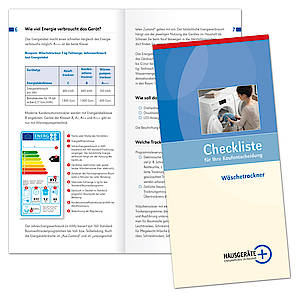 Eine Checkliste von Hausgeräte+ bietet fundierte Orientierungshilfe