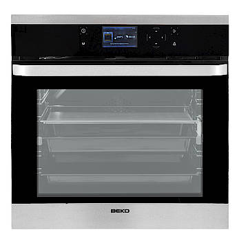 Der BEKO Backofen OIM 25901 X mit integriertem digitalen Kochbuch liefert die Rezepte gleich mit