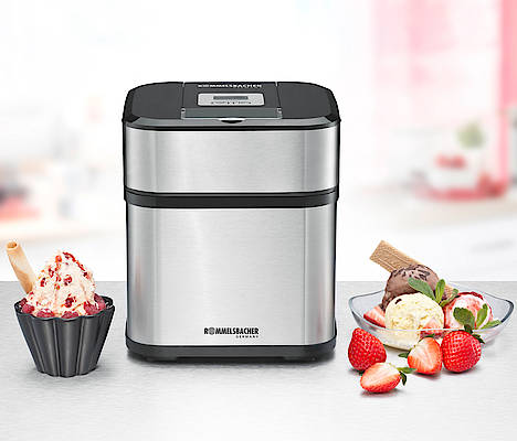 Rommelsbacher Eismaschine: Für köstliche Eiskreationen aus natürlichen Zutaten oder Frozen Yogurt mit leckeren Toppings, ob erfrischendes Sorbet aus Früchten oder trendige Slushies