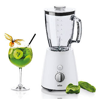 Mit dem neue Standmixer JB 3060 WHS aus der TributeCollection von Braun lassen sich im Handumdrehen frische Vitamindrinks und Smoothies herstellen