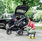 Durch seine kompakten Maße ist der neue Niederdruckreiniger von Kärcher ein sauberer Begleiter unterwegs