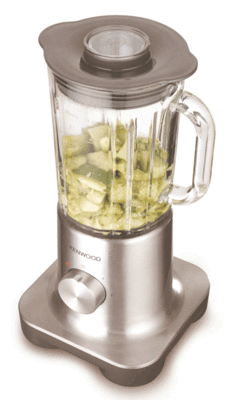 Standmixer mit Metallgehäuse und Oberfläche aus gebürstetem Aluminium. (Fotos: Kenwood)