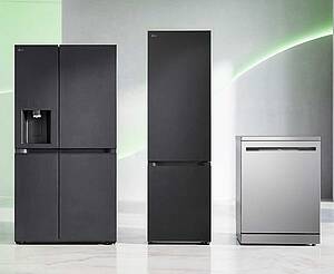 Auch die neuen LG Kühlgeräte und Geschirrspüler arbeiten besonders energieeffizient