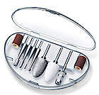 Die Maniküre- und Pedikürestation MPE100 aus der Elle by Beurer Kollektion bietet professionelle Fuß- und Nagelpflege