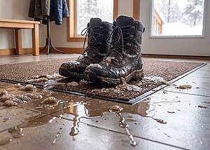 Mit dem Triflex HX3 Aqua lassen sich solche typischen Winterverschmutzungen komfortabel beseitigen