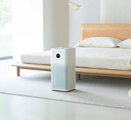 Der Luftreiniger Mi Air Purifier 3H ist mit einem 360°-Filter in Tonnenform ausgestattet, arbeitet leise und leistungsstark