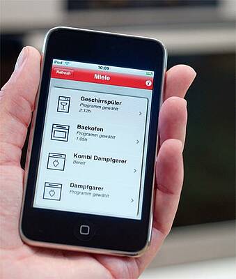 Alle Haushaltsgeräte übers Smartphone im Blick (Fotos: Miele)