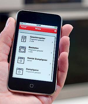 Alle Haushaltsgeräte übers Smartphone im Blick (Fotos: Miele)