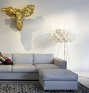 Sieht fast aus wie in den 60ies: Lampe mit Schirm aus Kreisen. (Fotos: Moooi)