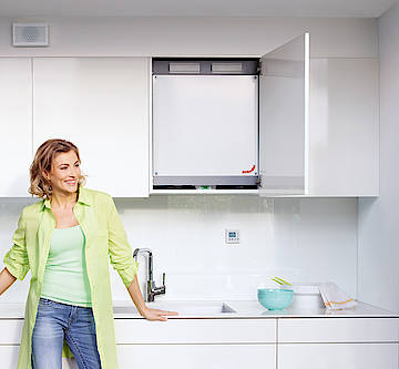 Das neue Zehnder „Kompakt-Lüftungssystem für Wohnungen“ ist eine neuartige Lösung für den äußerst platzsparenden Einbau einer komfortablen Raumlüftung