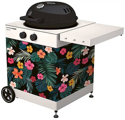 Das innovative Trichtersystem der Arosa Kugelgrills heizt dem Grillgut gleichmäßig ein