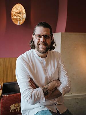 Philipp Vogel in seinem Restaurant Orania in Berlin (Bild: Mario Heller)