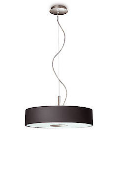 Die Pendelleuchte aus der Serie Flora spendet weiches Licht, das sich nach oben und unten verteilt. (Fotos: Philips)
