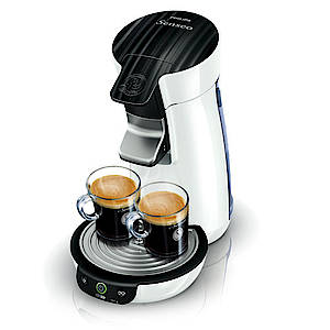 Ihr Äußeres in Wellenstruktur verdankt die Senseo Viva Café Eco einem Nebenprodukt aus der CD-Produktion. (Fotos Philips)