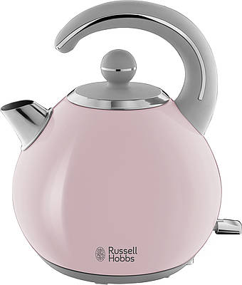Im feinen Pastell ziehen Wasserkocher und Toaster der Bubble Soft Pink Frühstücksserie von Russell Hobbs in die Küche ein
