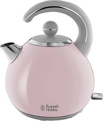 Im feinen Pastell ziehen Wasserkocher und Toaster der  Bubble Soft Pink Frühstücksserie von Russell Hobbs in die Küche ein