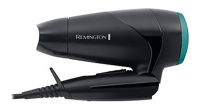 Die On The Go Produkte von Remington sind dank platzsparender Details, wie der klappbare Griff beim Haartrockner oder die Einfahrfunktion beim Lockenstab, ideale Reisebegleiter.