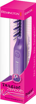 Entwirrt Haare ohne Ziepen und auf Knopfdruck: Remington Tangled2Smooth. Gut geeignet auch für Kinder (ab 8 Jahren)