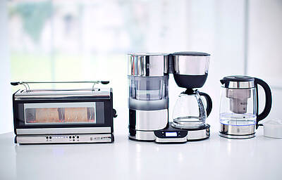 Trio im Einsatz für die erste Mahlzeit des Tages: Die Clarity Frühstücksserie von Russell Hobbs