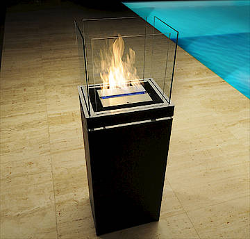 Die Flamme wird mit Ethanol gespeist. (Fotos: Radius Design)
