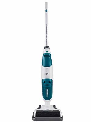 Leicht und schlank ist der Regulus Aqua PowerVac von Leifheit, der Saugen und Wischen in einem Arbeitsgang erledigt