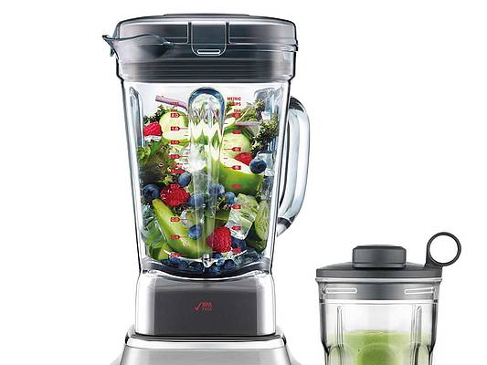 Marktstart in Deutschland und Österreich: Der Hochleistungsmixer the Super Q von Sage und der the Vac Q-Aufsatz wollen mit Spitzenpower und ausgereifter Technologie für stärkere Farben und sämigeres Mixgut sorgen