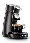 Kaffeepadmaschine Senseo Viva Café in schwarz mit Akzenten in Aluminium. (Fotos: Philips)