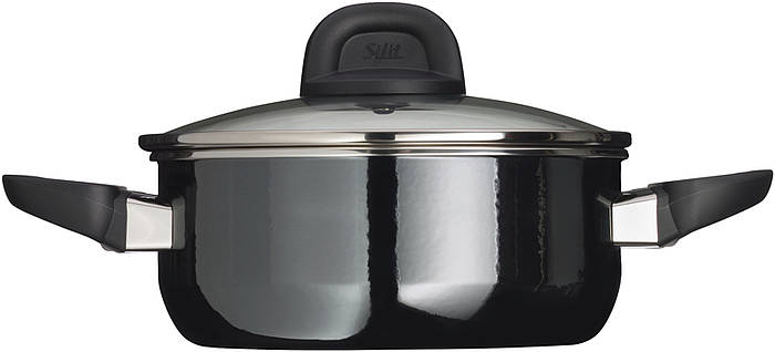 Die Silit Modesto Line aus der Silit-Funktionskeramik Silargan®, mit hochwertigen ergonomischen Griffen, die auch beim Kochen kalt bleiben