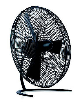 Ventilator in klassischem Design, Charly gibt es jetzt auch in schwarz. (Fotos: Stadler Form)