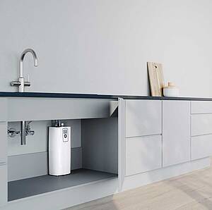 Der HOT 2.6 N Premium von Stiebel Eltron liefert nicht nur kaltes und warmes Wasser, sondern auch nahezu kochendes Wasser ohne Wartezeit für eine sekundenschnelle Zubereitung von Tee und anderen Speisen