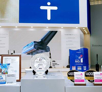 Innovation trifft Alltagstauglichkeit: Tineco feierte mit seinen Saugwischern Award-Regen auf der IFA 2025 in Berlin