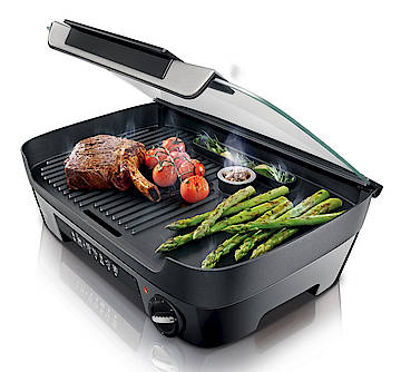 Der Philips Tischgrill ist unter anderem mit einem Aromainfusor ausgestattet, für einen intensiveren Geschmack von Speisen mit natürlichem Kräuter- oder Weinaroma