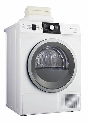 Sparsam, schnell und wäscheschonend verrichtet der neue Panasonic Wärmepumpentrockner seine Arbeit