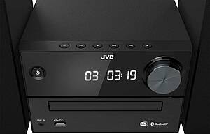 Dynamischer Sound mit kristallklaren Höhen und kraftvollem Bass kennzeichnet das Micro-HiFi-System UX-C25DAB von JVC