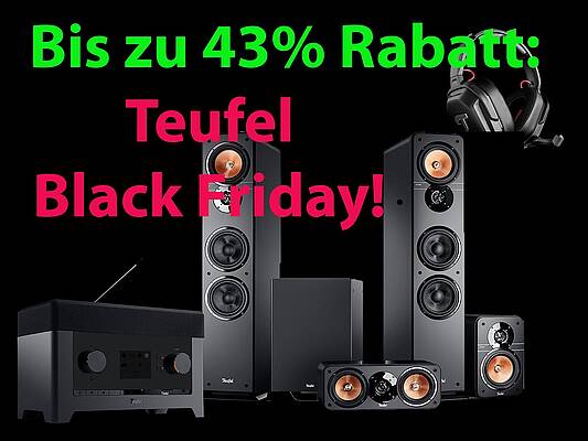 Jetzt bei Teufel "Black Friday Week" bis zu 43% sparen!