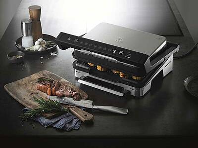 Der WMF Profi Plus Kontaktgrill für perfekte Grillergebnisse unabhängig von Dicke und Größe des Grillguts