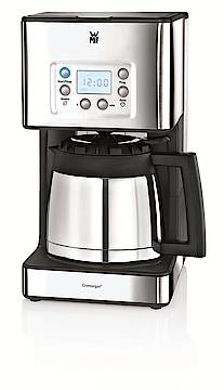 Jetzt gibt es die Kaffeemaschine der Skylineserie auch mit Thermokanne in Cromargan. (Fotos WMF CE)