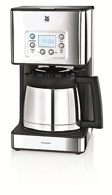 Jetzt gibt es die Kaffeemaschine der Skylineserie auch mit Thermokanne in Cromargan. (Fotos WMF CE)