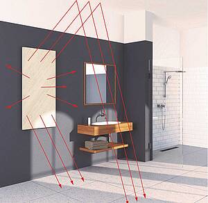 ...die die Wärmeenergie aufnehmen und dann langsam wieder abgeben (Fotos: Stiebel Eltron