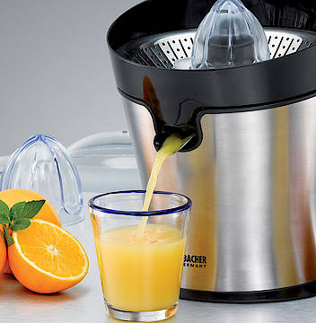Die Zitruspressen von Rommelsbacher bereiten schnell, effektiv und leise jede Menge leckeren Saft