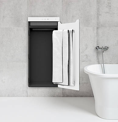 Zehnder Zenia: So dezent werden Handtücher hygienisch getrocknet und vorgewärmt