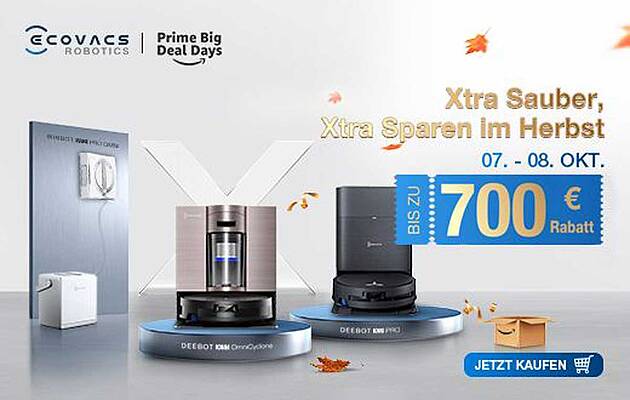 ECOVACS Prime Day Deals zum Herbstbeginn...