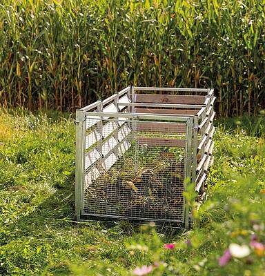 Der Komposter von bellissa HAAS bietet eine intelligente Möglichkeit, im Gartenkreislauf Ordnung zu schaffen