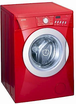 Knallrote Waschmaschine - zusammen mit ihren Kollegen ist das ein Hingucker. (Fotos: Gorenje)