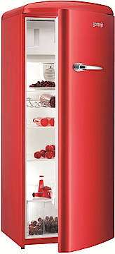 Speziell zur IFA 2011: Die Retro-Kühlschränke gibt es unter anderem in feurigem Rot. (Fotos: Gorenje)