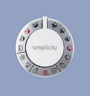 Der Simply White Wahlknopf